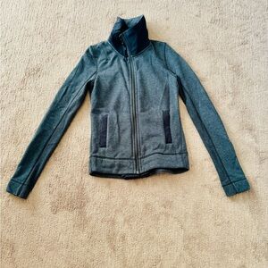 Lululemon Athletica Gray Utility Jacket with High Collar